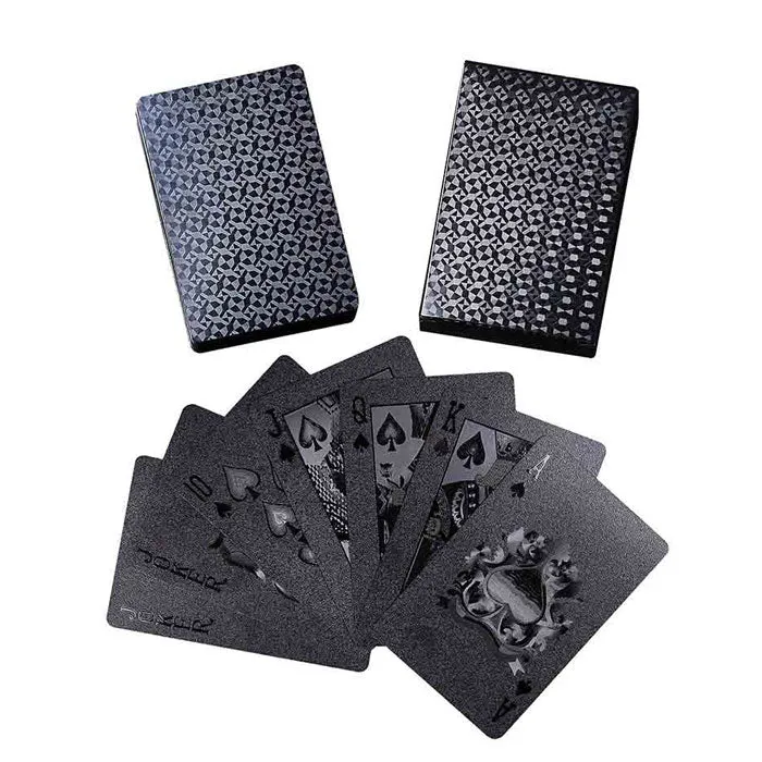 Devil Black Embossed Playing Cards