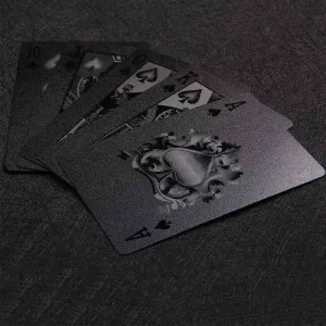 Devil Black Embossed Playing Cards