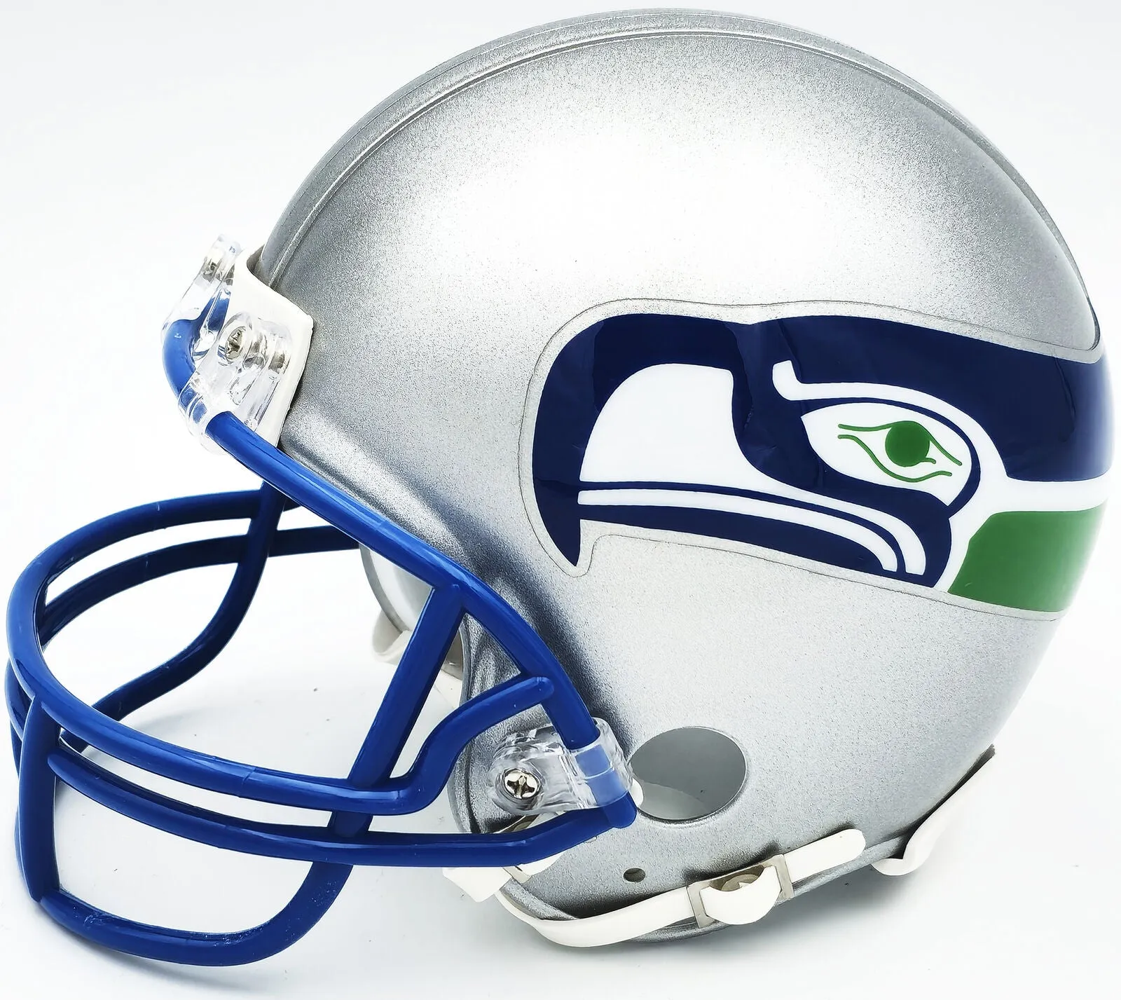 DEVON WITHERSPOON AUTOGRAPHED SEAHAWKS THROWBACK MINI HELMET MCS 229504