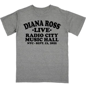 Diana Ross "Vintage Text" RADIO CITY MUSIC HALL Event T-Shirt