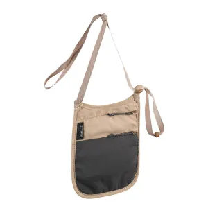 Discreet neck pouch TRAVEL RFID Beige