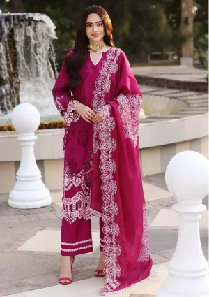 ECF-04A PETAL |  Elaf Premium festive Chikankari collection2023