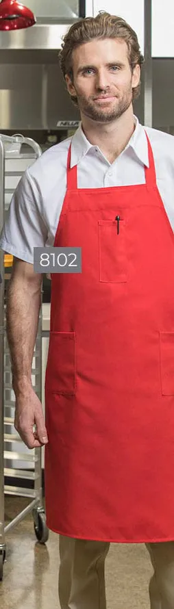 Econo Bib Apron - Three Pockets