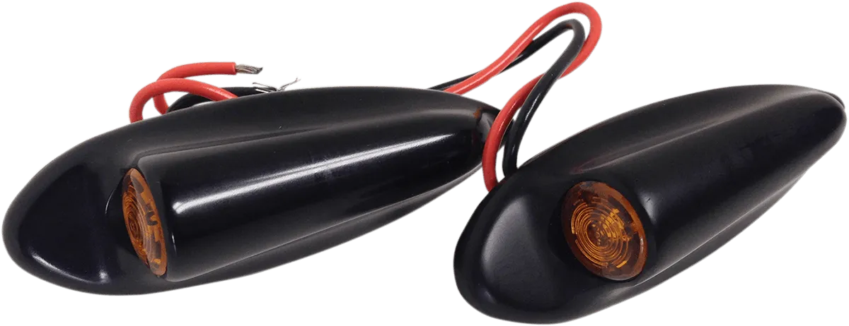 Eddie Trotta Designs TC-947B Front LED Turn Signals - Black Anodized