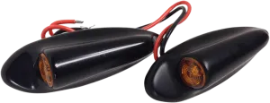 Eddie Trotta Designs TC-947B Front LED Turn Signals - Black Anodized