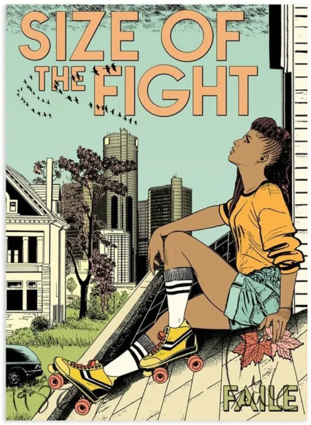 FAILE: Size of the Fight, 2017 Hand Signed