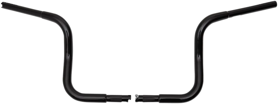 Fat Baggers, Inc. 903010-B 1-1/4in. EZ Install Round Top Handlebars - Gloss Black