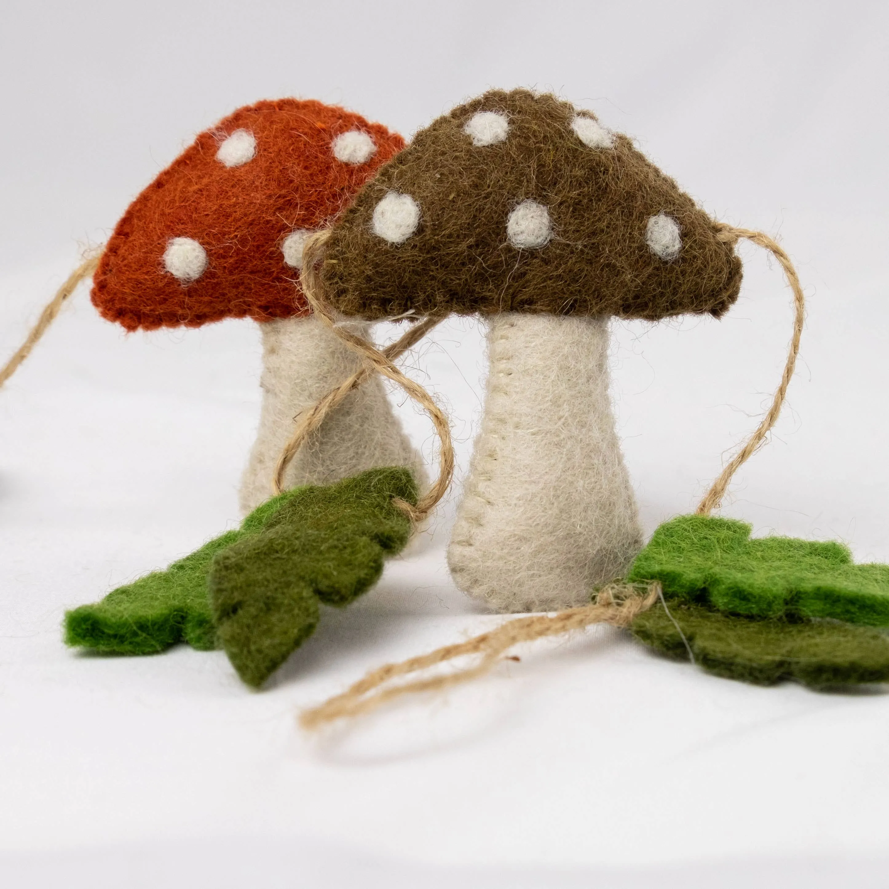 Felt Multi-Color Mushroom Garland
