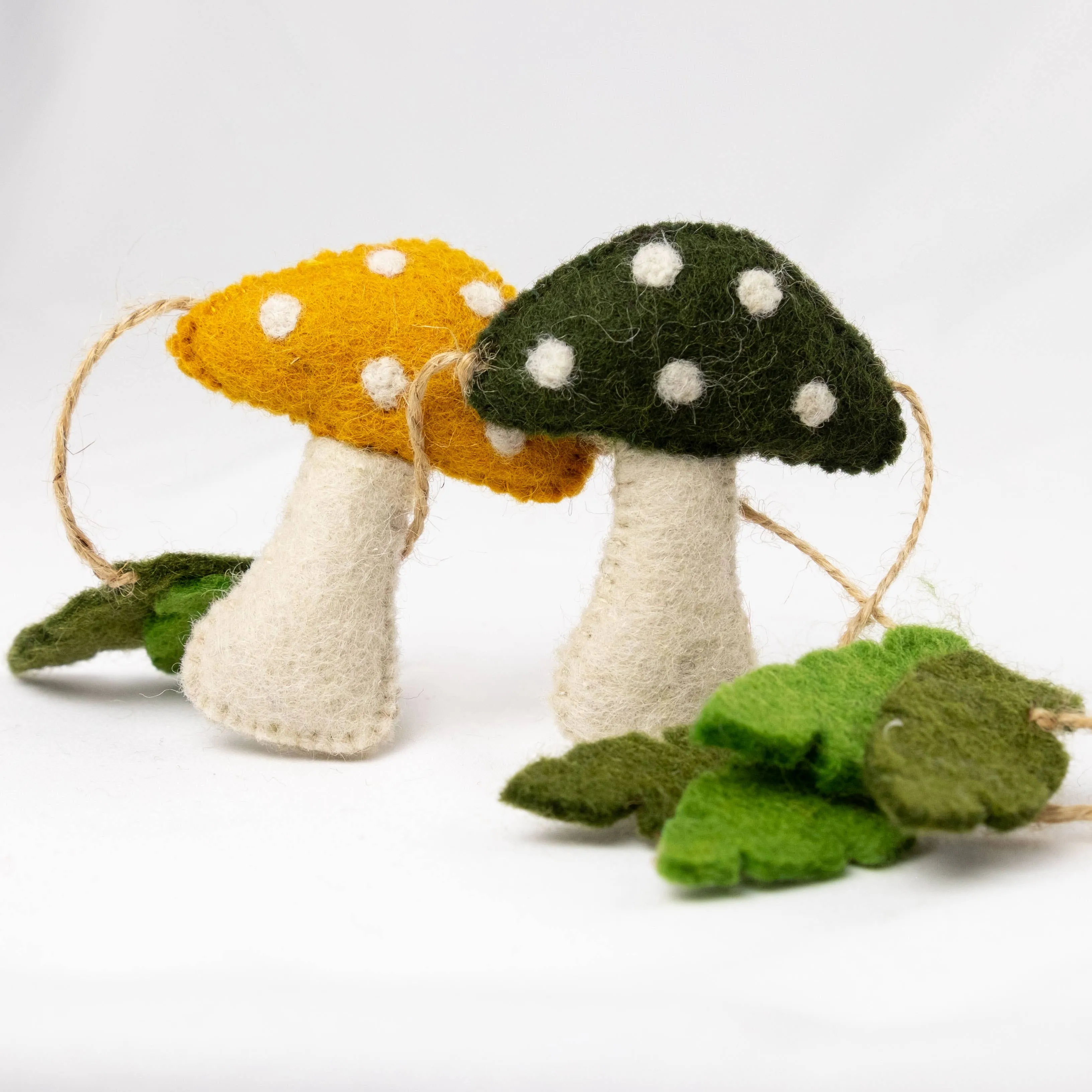 Felt Multi-Color Mushroom Garland