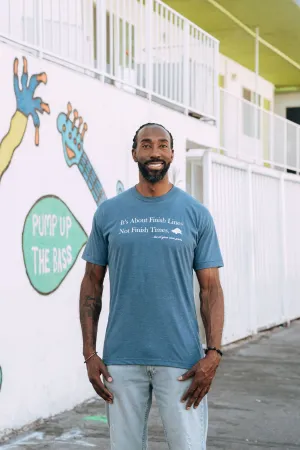 Finish Lines Tee [ Dusk Blue ]