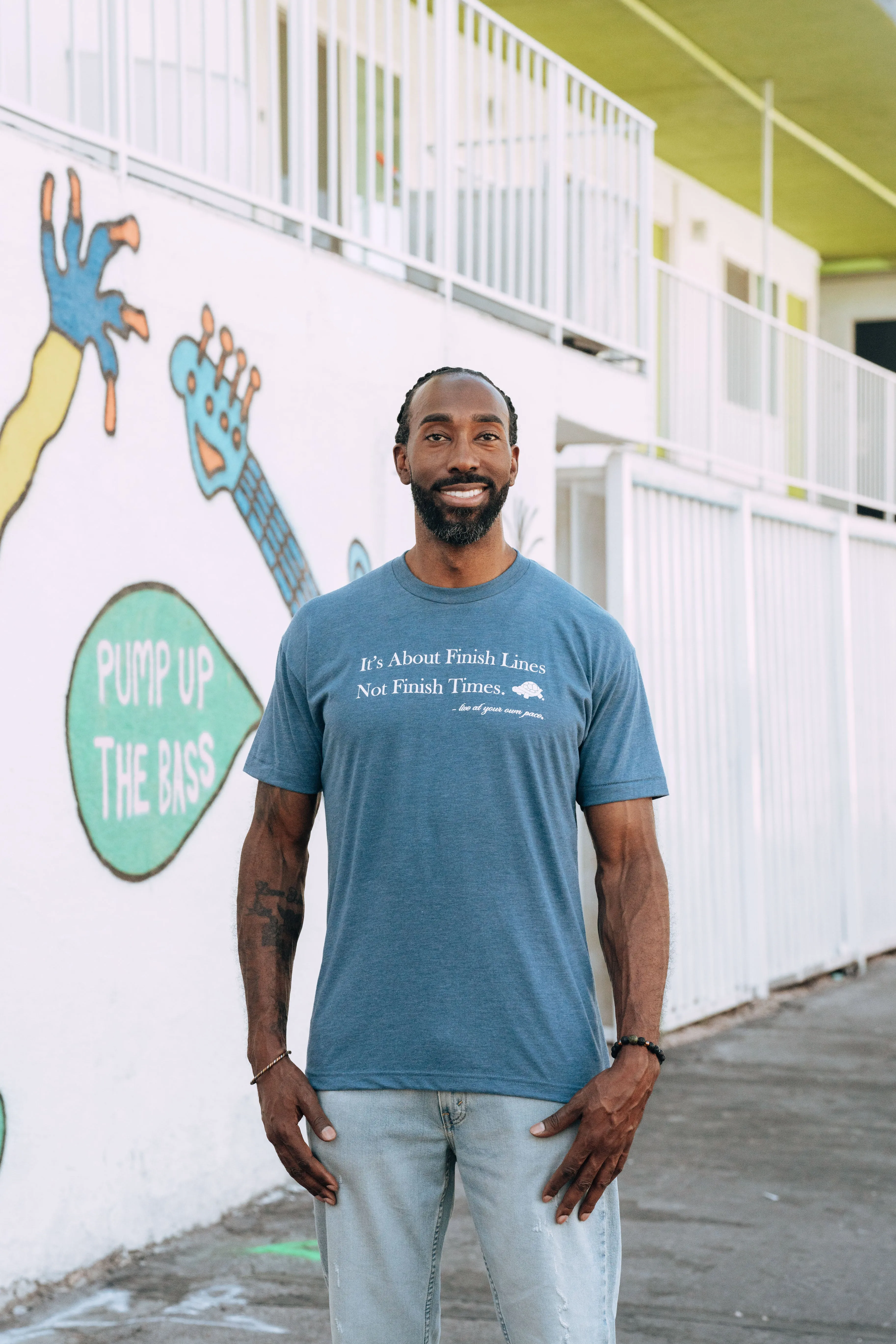 Finish Lines Tee [ Dusk Blue ]