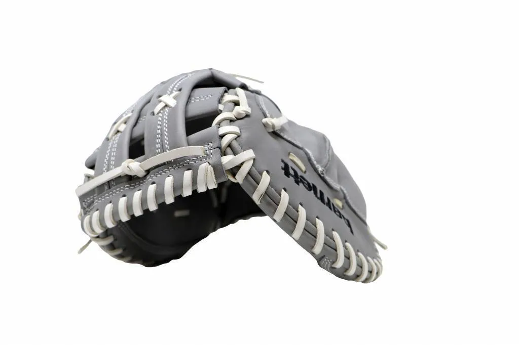 FL-201  baseball glove, high quality, leather, catcher, light grey