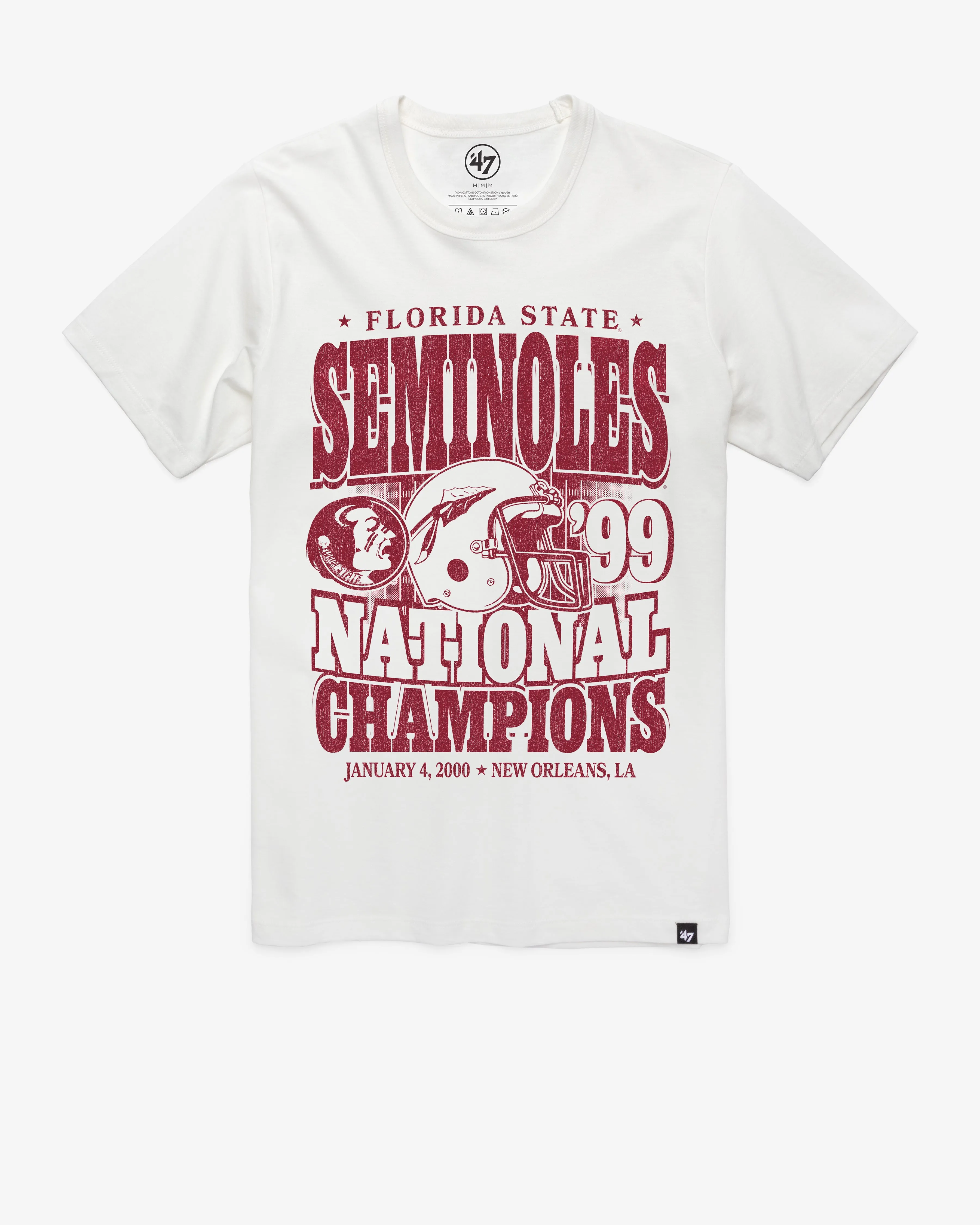 FLORIDA STATE SEMINOLES MONOCHROME '47 FRANKLIN TEE