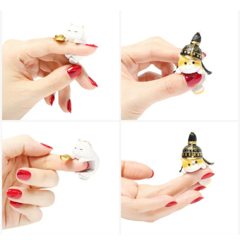 Forbidden City Royal Cat Qing Dynasty Miniature Figurine Series (set of 9)