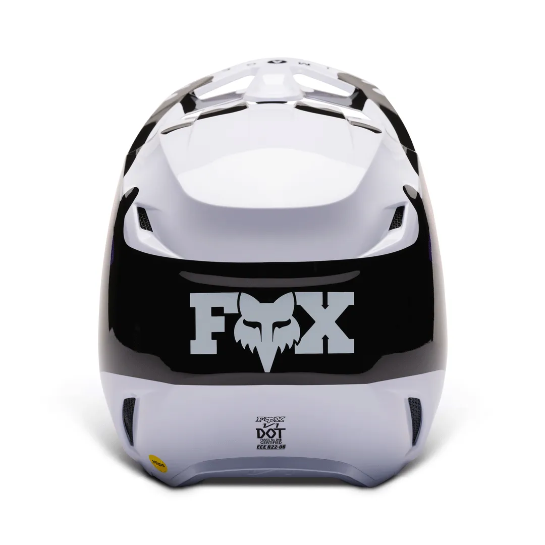 Fox - 2024 V1 Kozmik Black/White Helmet