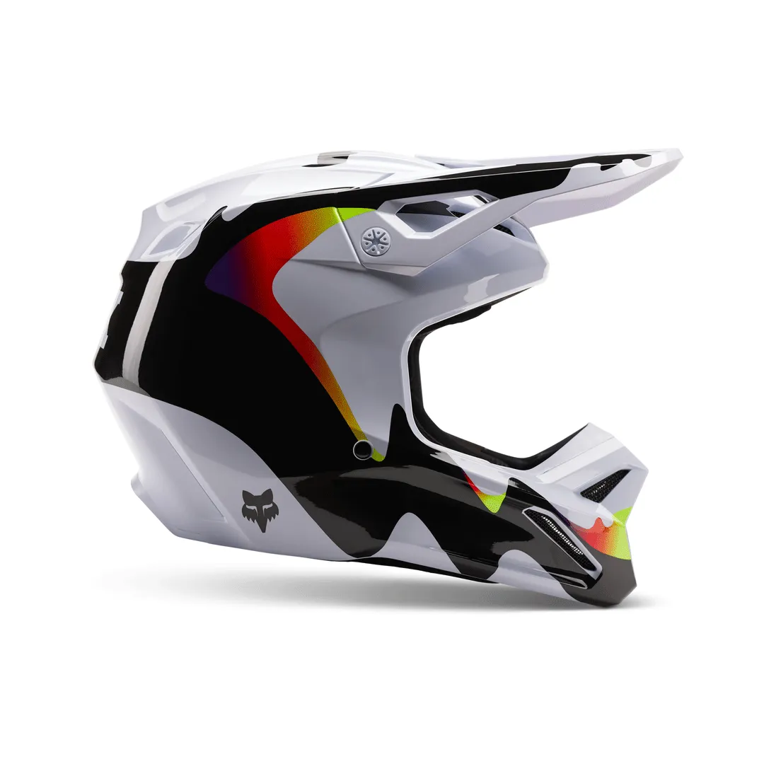 Fox - 2024 V1 Kozmik Black/White Helmet