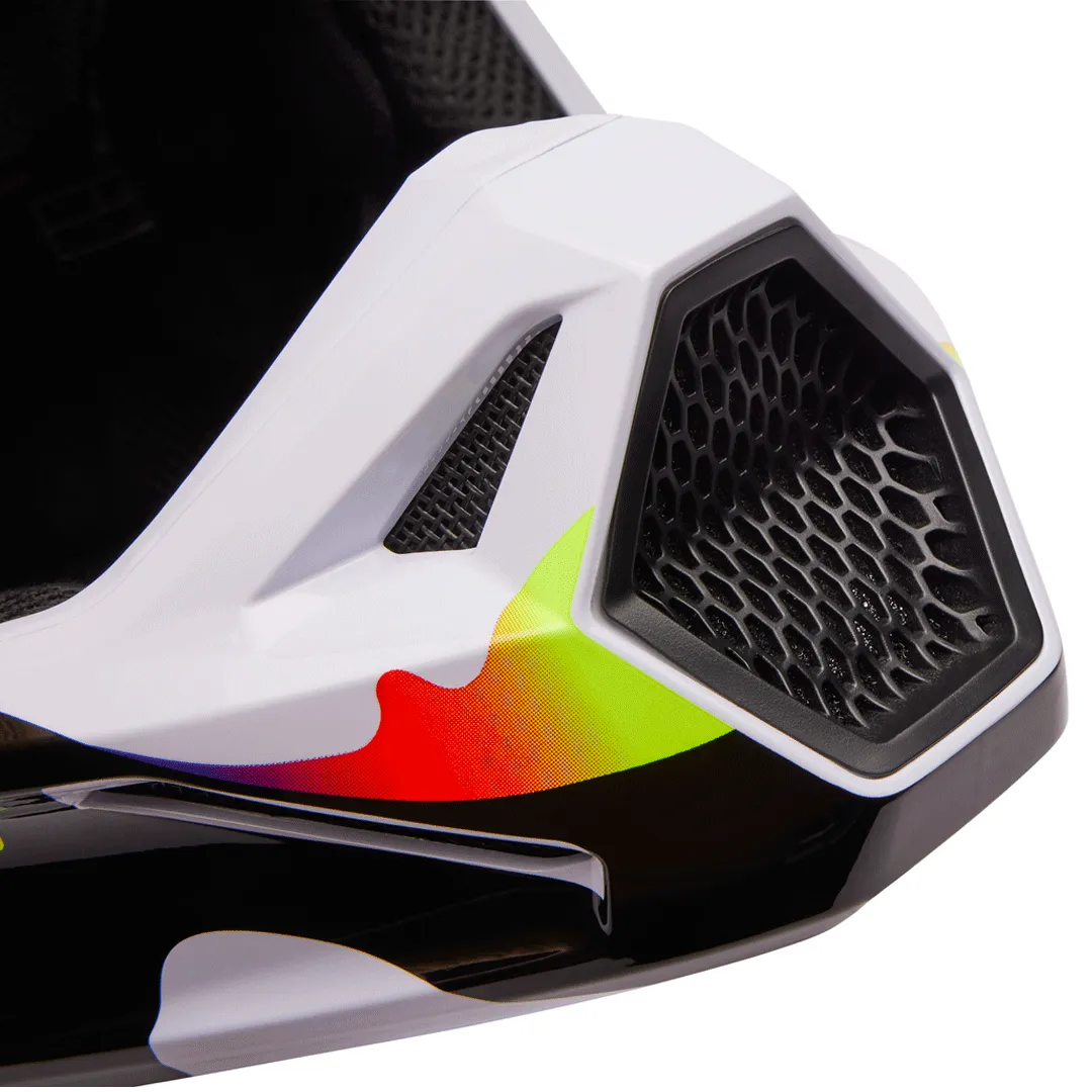 Fox - 2024 V1 Kozmik Black/White Helmet