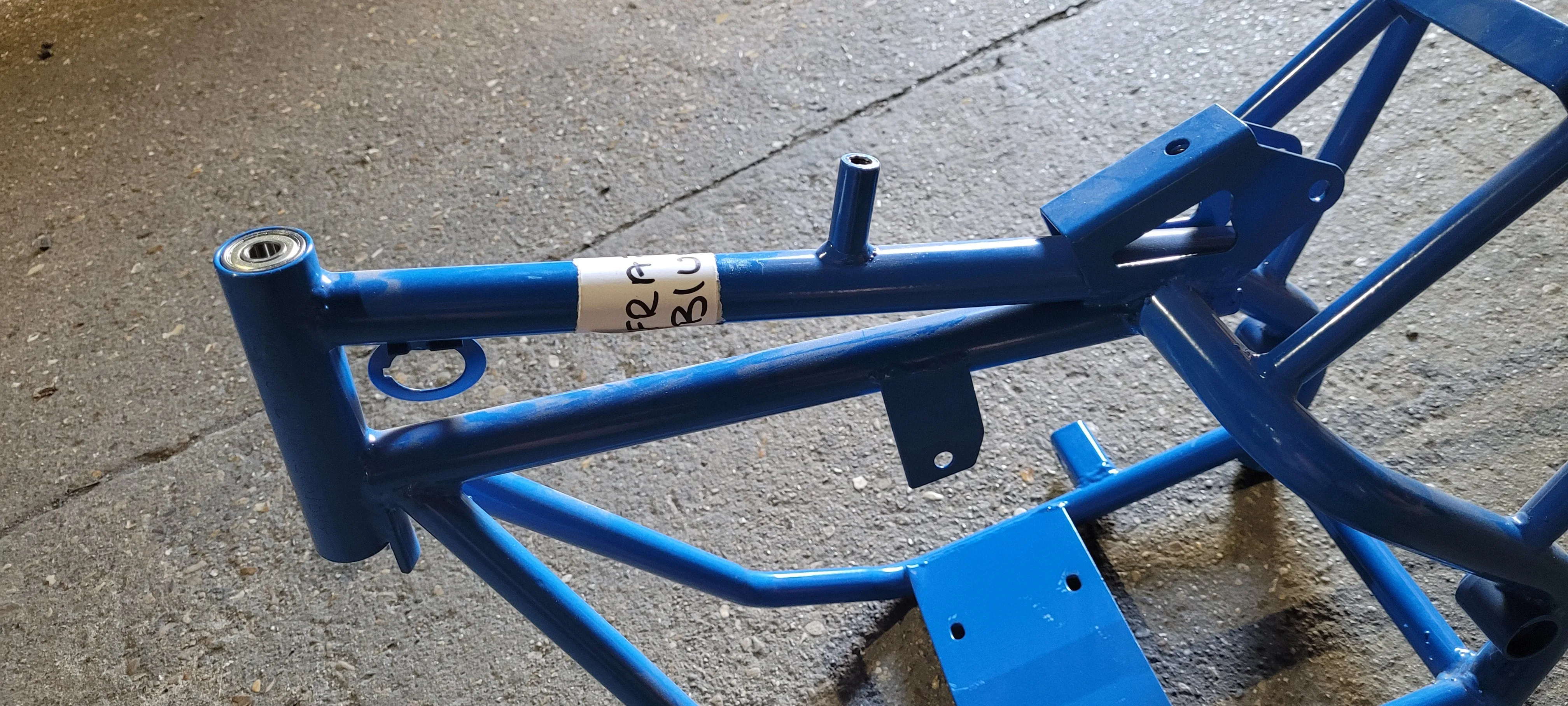 FRA38 49CC 2 STROKE MINI DIRT BIKE FRAME CHASSIS BLUE