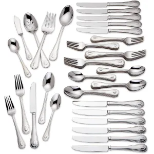 French Perle 65-Piece Flatware Set