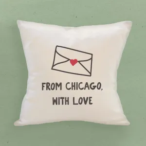 From City with Love - Square Canvas Pillow