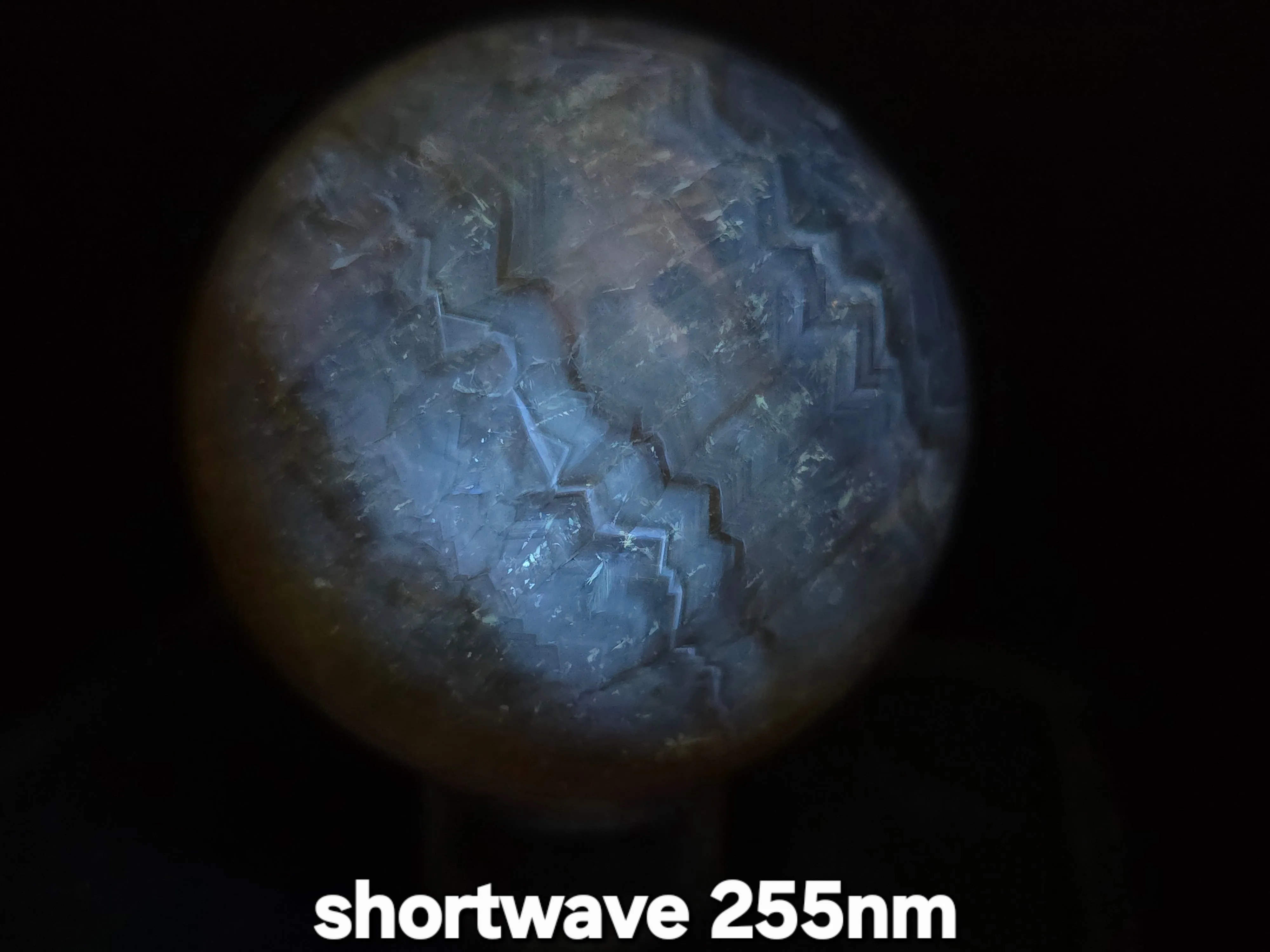 FS-7 Three Color Yellow Fluorite Sphere