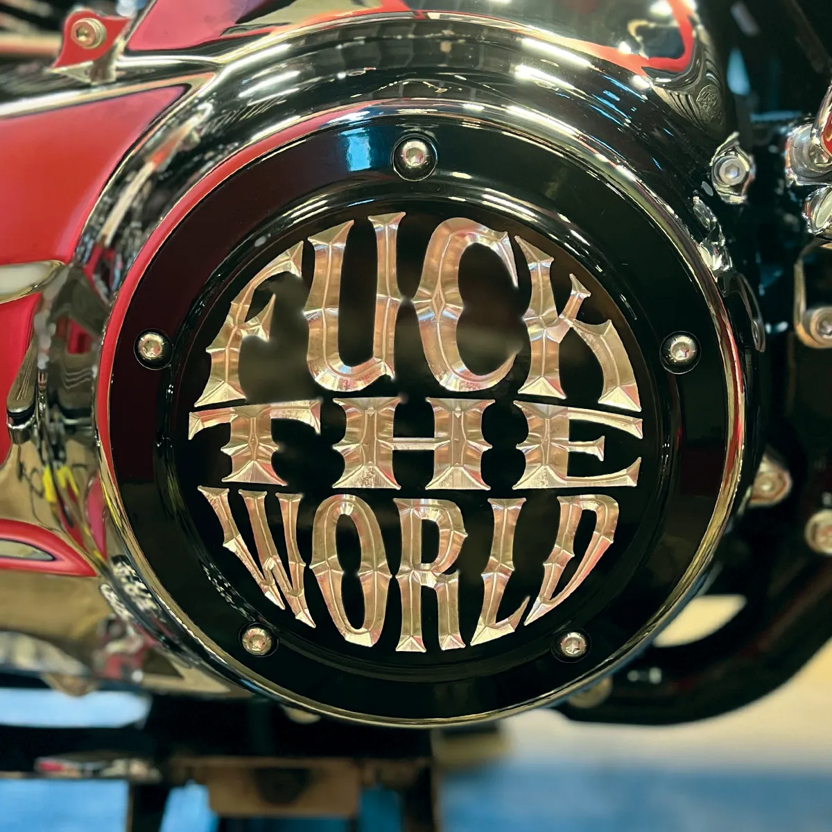 FTW M8 Touring Derby Cover - Gloss Black