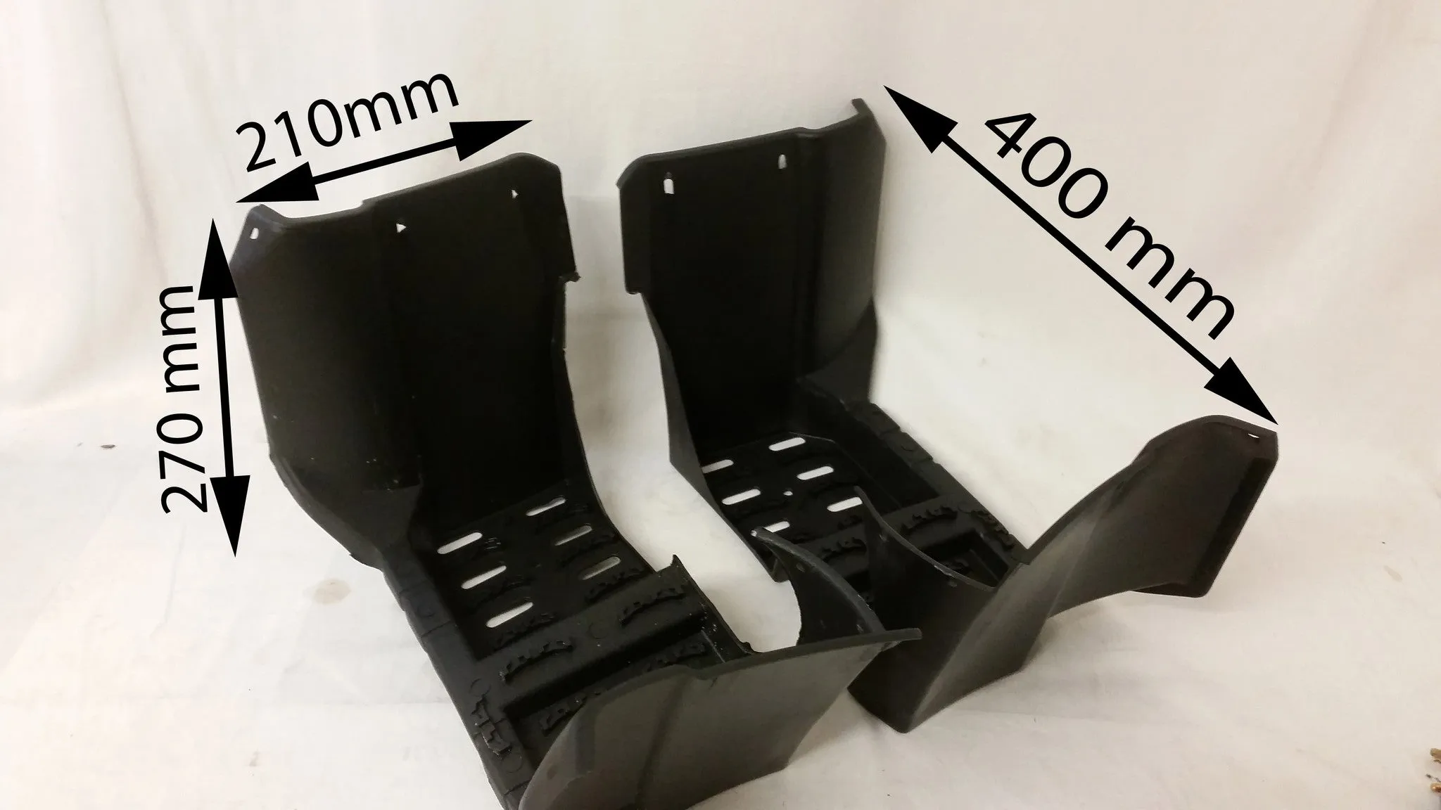 FW004 SET OF FOOTWELLS FOR 110CC ORION QUAD BIKE ATV BLACK AGA-9
