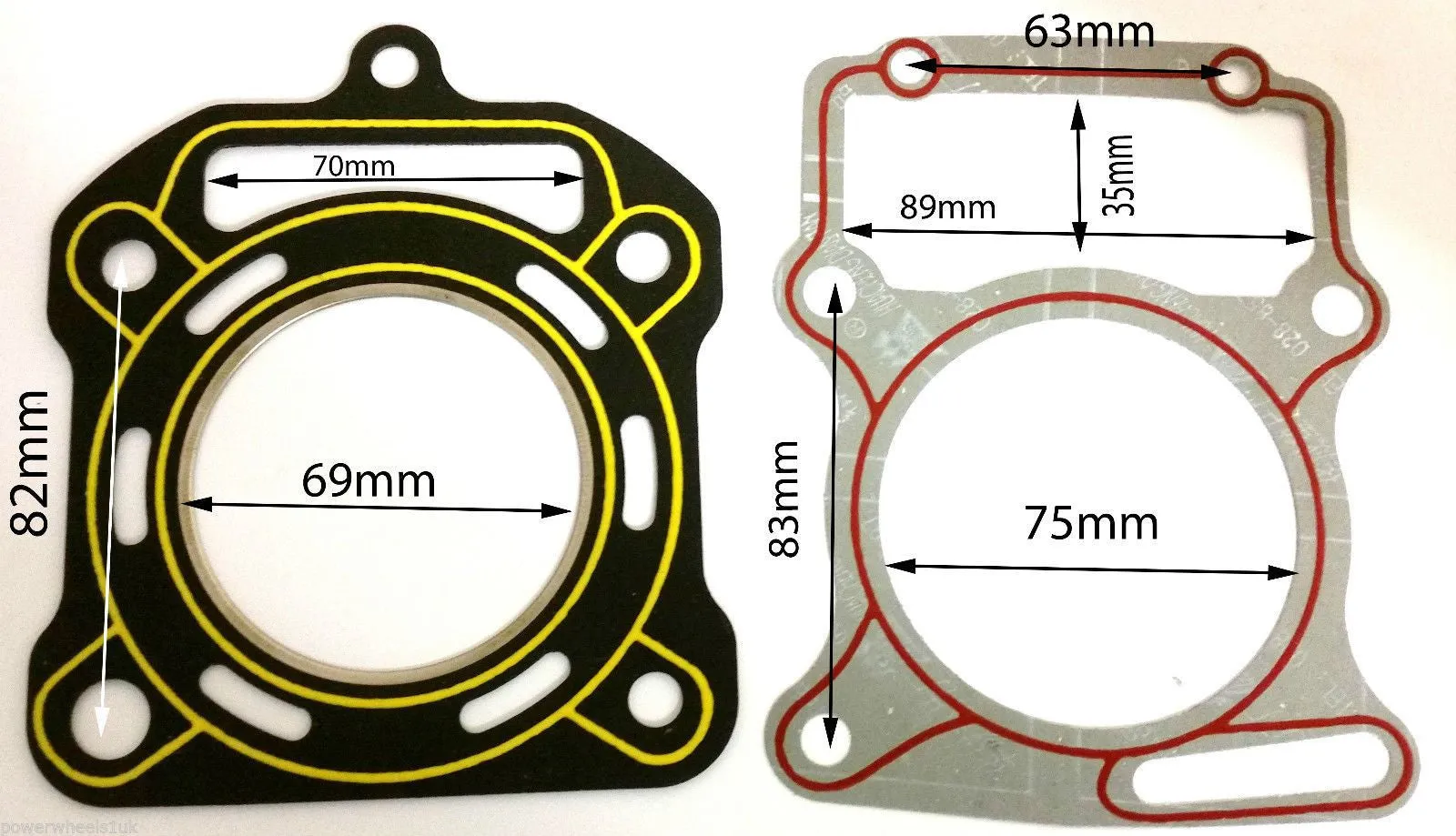 GAS56 CYLINDER HEAD GASKET 250 CC FOR WATERCOOLED QUAD BIKE / ATV CHINESE
