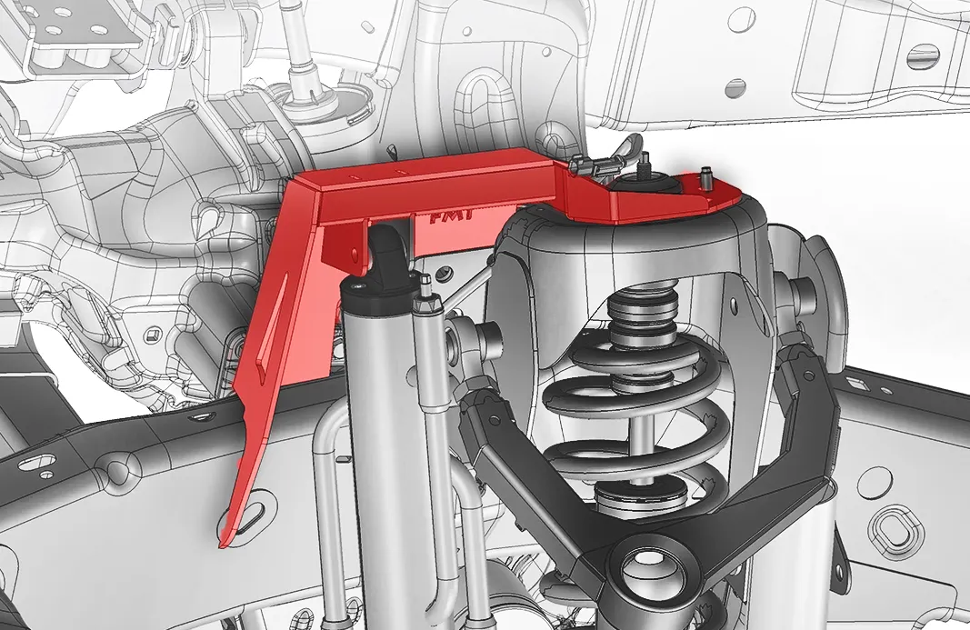 Gen 2 Raptor Fabricated Front By-Pass Shock Mount Kit