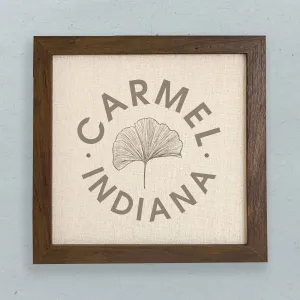Ginkgo Leaf City State - Framed Sign