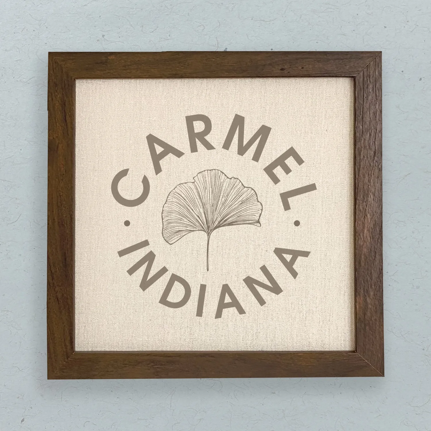 Ginkgo Leaf City State - Framed Sign