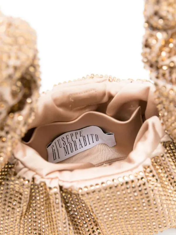 GIUSEPPE DI MORABITO Mini Bag with Crystal Decoration