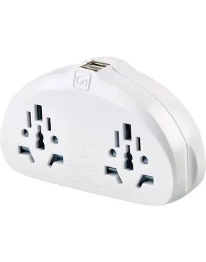Go Travel World-AUS/China Adapter Duo   USB