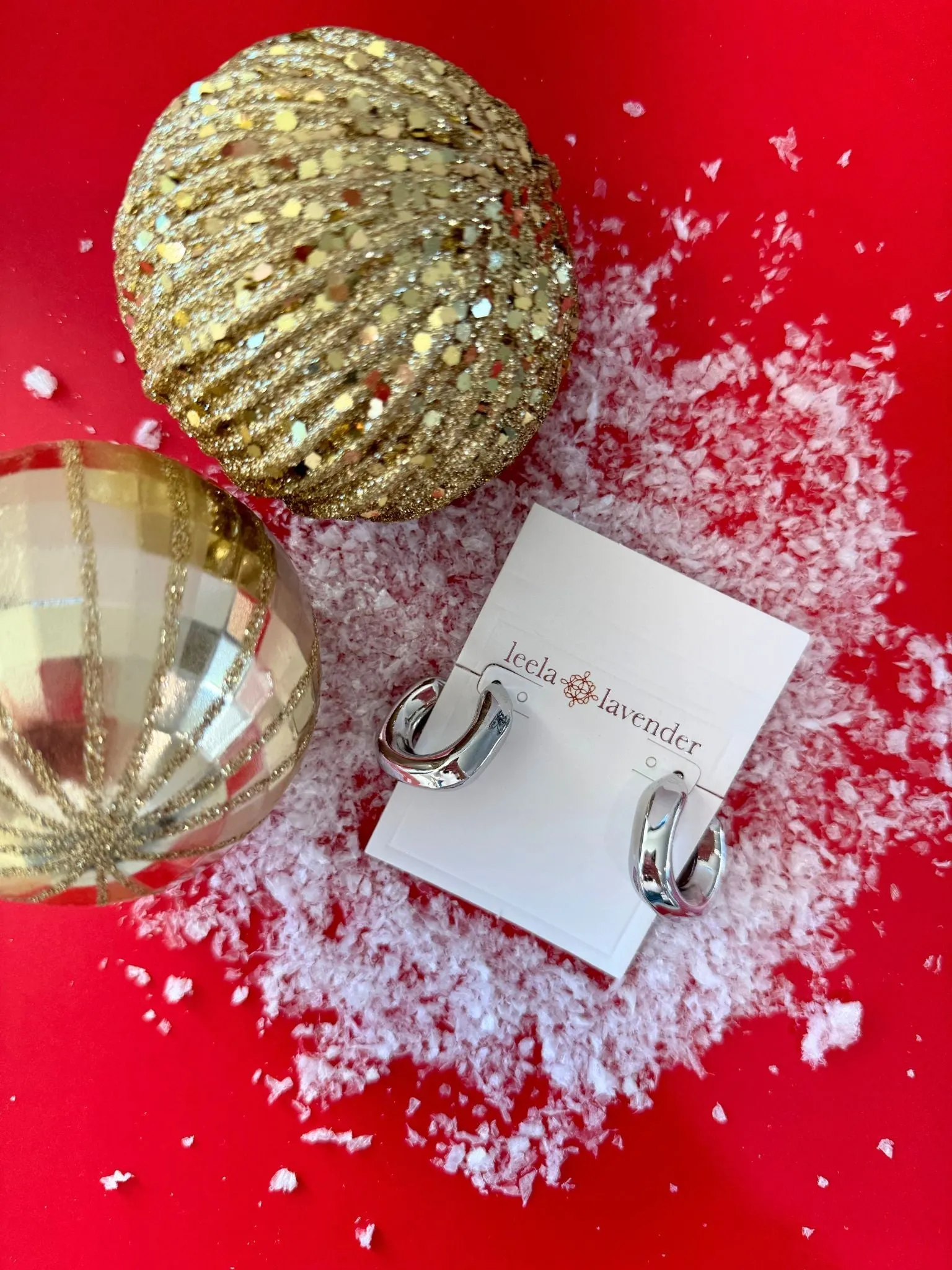 Gold-Dipped Chunky Hoop Earring