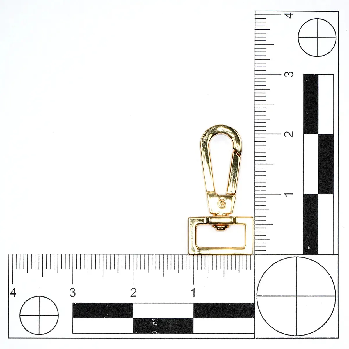 Gold Flat Lever Swivel Snap 3/4 Inch