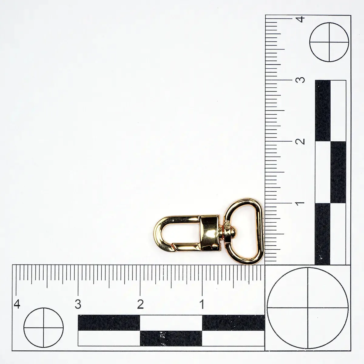 Gold Loop Lever Swivel Snap 3/4 Inch
