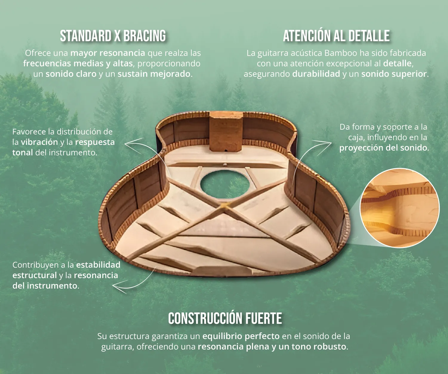 Guitarra Acustica Travel Koa 34" - Incluye Funda Acolchada