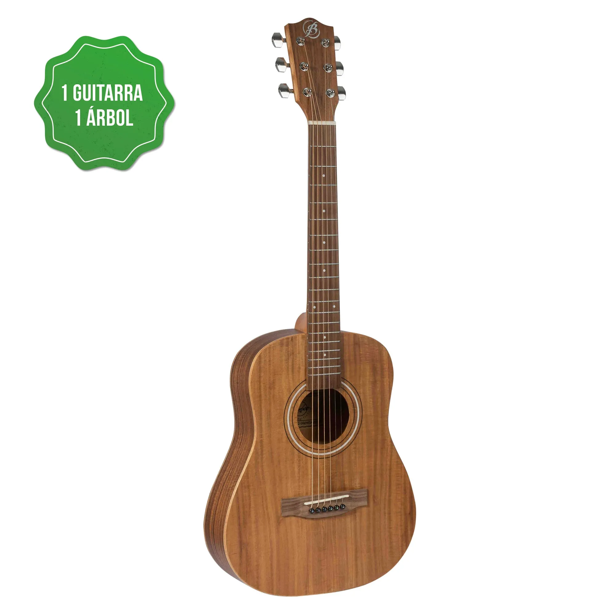 Guitarra Acustica Travel Koa 34" - Incluye Funda Acolchada