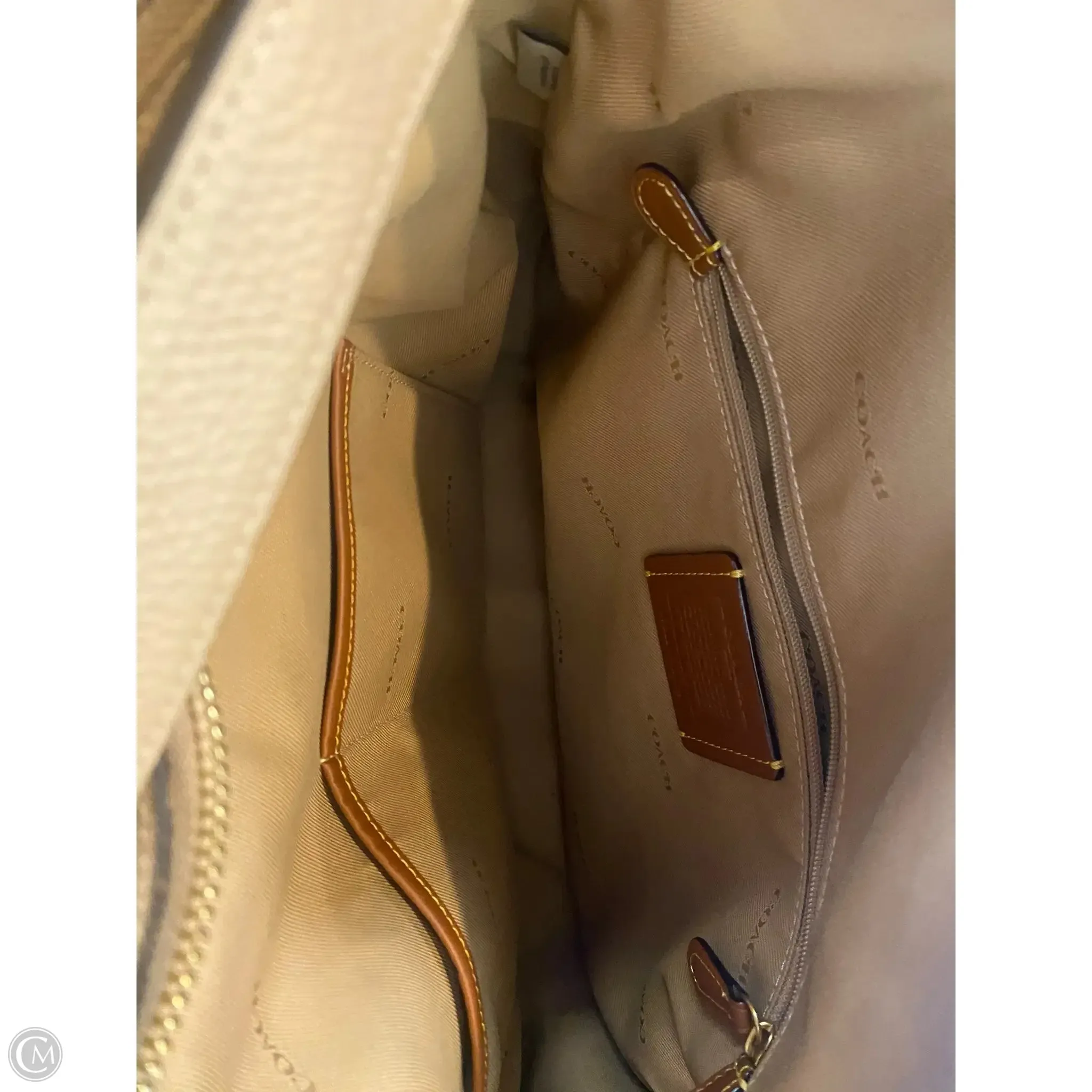 Handbag Designer By Coach, Size: Large