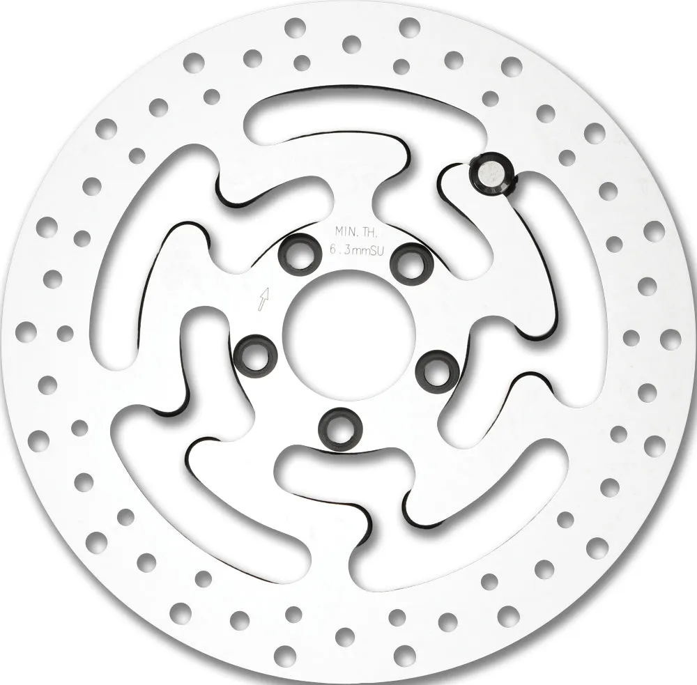 HardDrive 11-066 Touring Rear Brake Rotor - 11.8in. - Polished