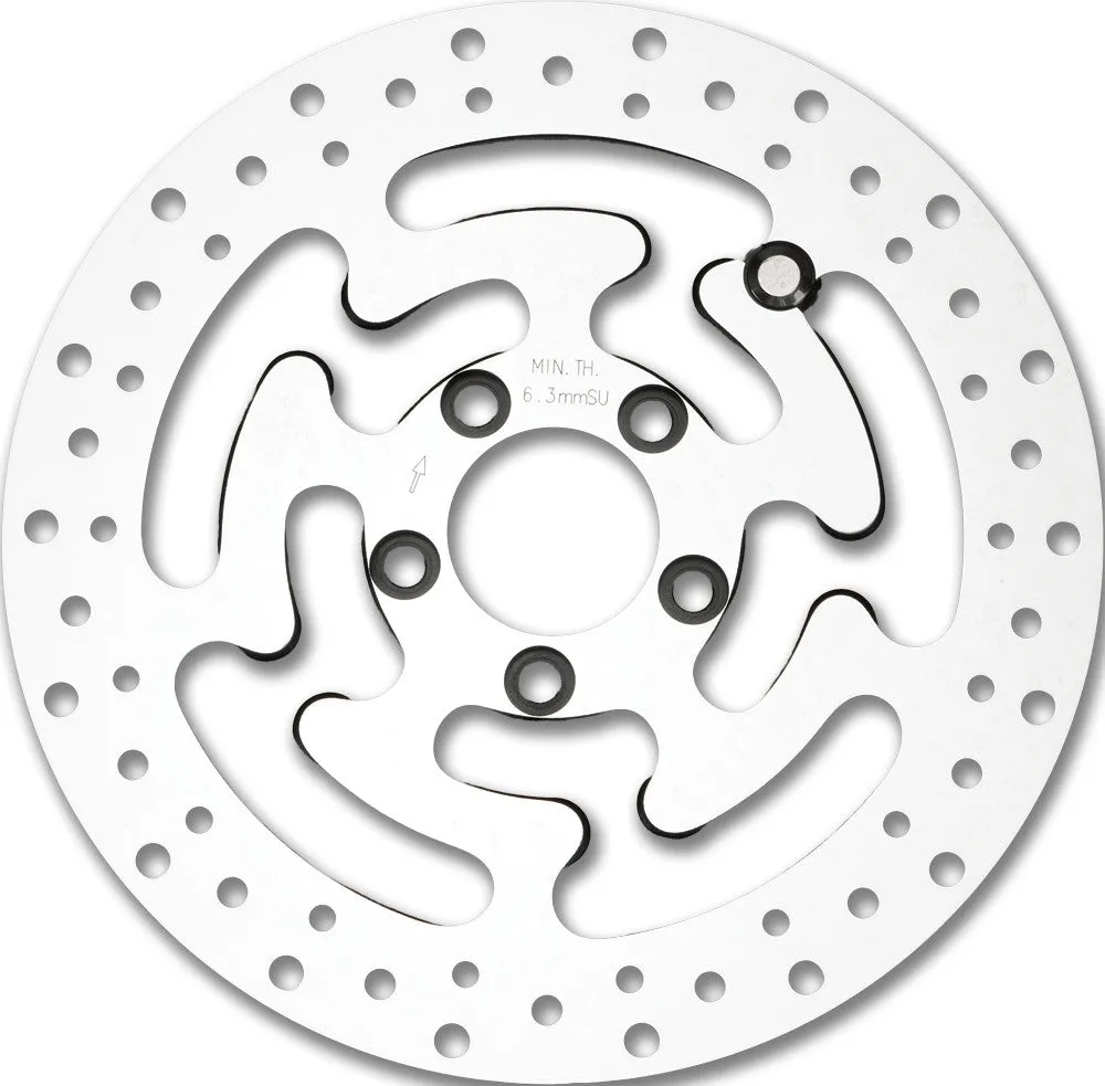 HardDrive 11-066 Touring Rear Brake Rotor - 11.8in. - Polished