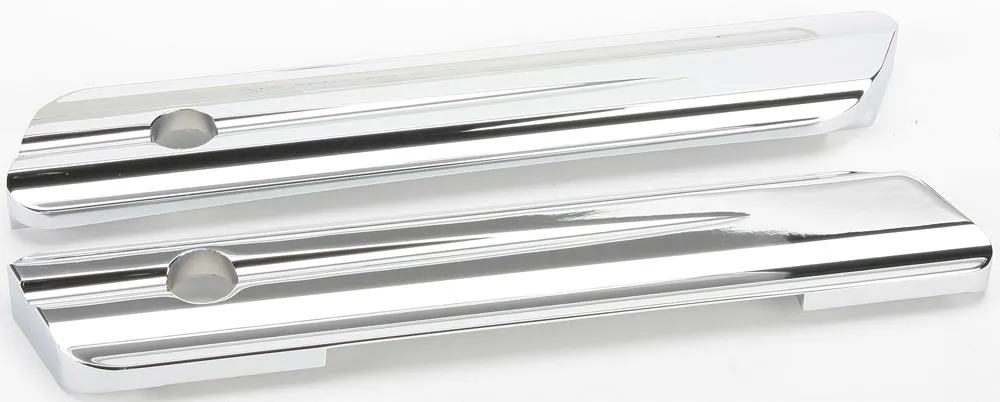 HardDrive HE-104611-E Saddlebag Latch Covers - Machined Finish Chrome