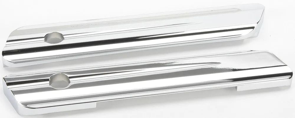 HardDrive HE-104611-E Saddlebag Latch Covers - Machined Finish Chrome