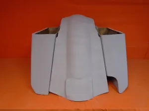 Harley Davidson 5" Extended Saddlebags With Right Side Cut Out Fender - No lids