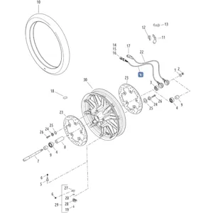 Harley-Davidson® ABS Wheel Speed Sensor - Touring
