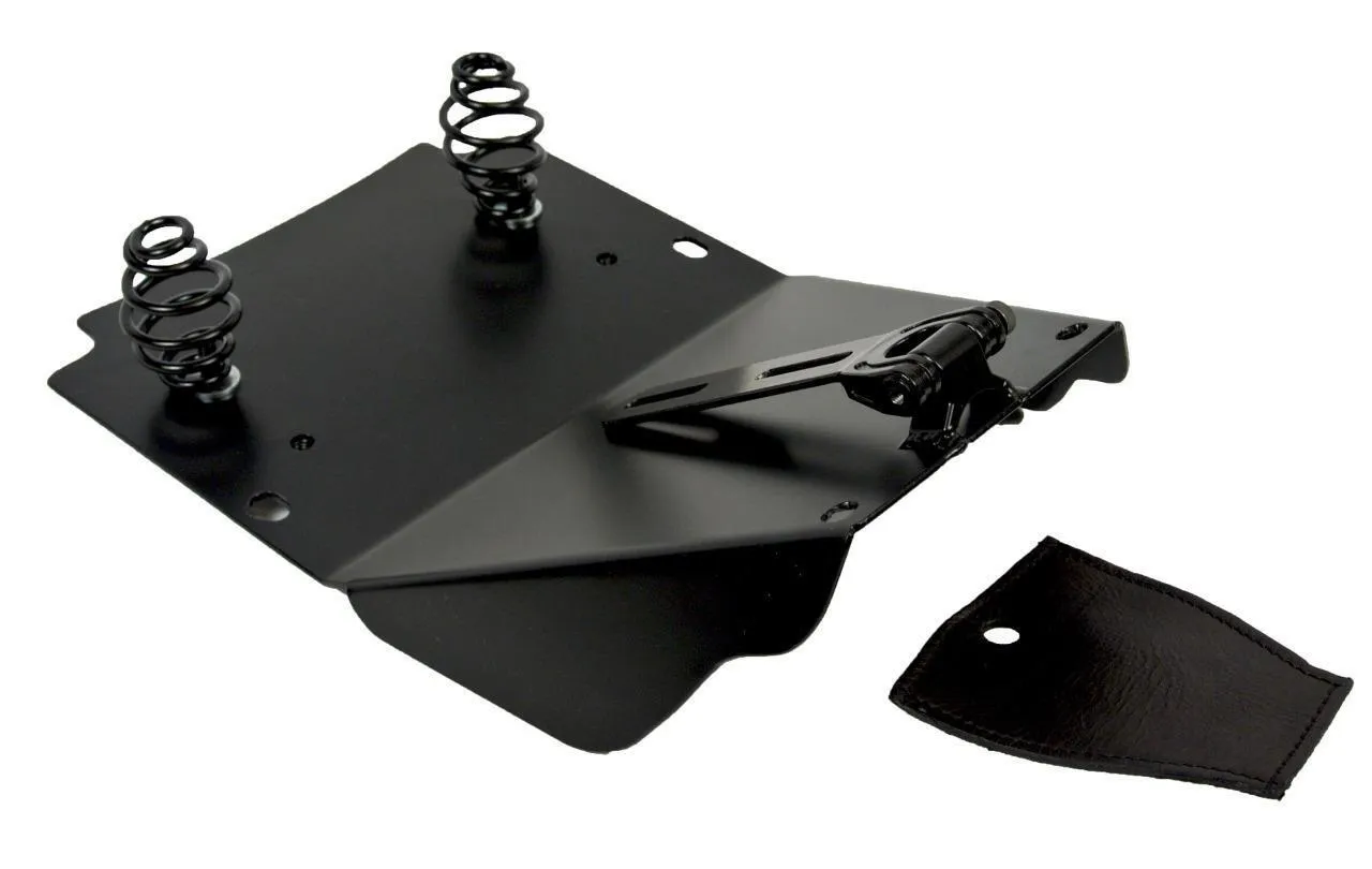 Harley Touring Spring Seat Conversion Mounting Kit 1998-2025 Brn Tooled Leather