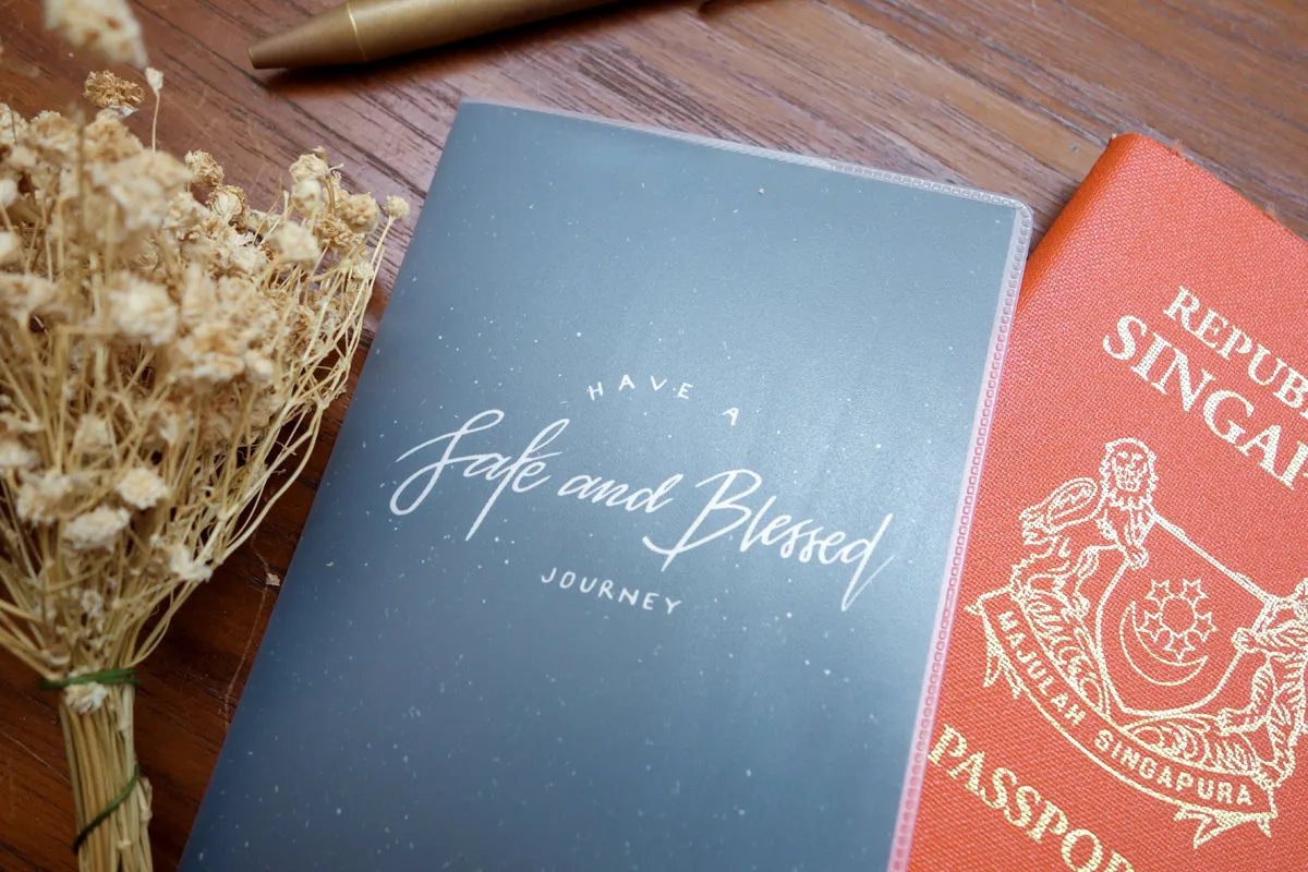 Have A Safe And Blessed Journey {Passport Cover}