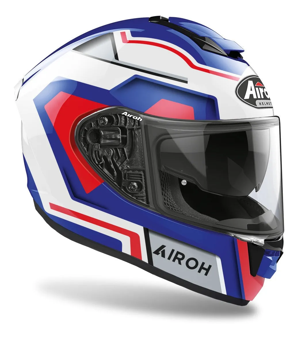 Helmet St.501 Square Blue/Red Gloss