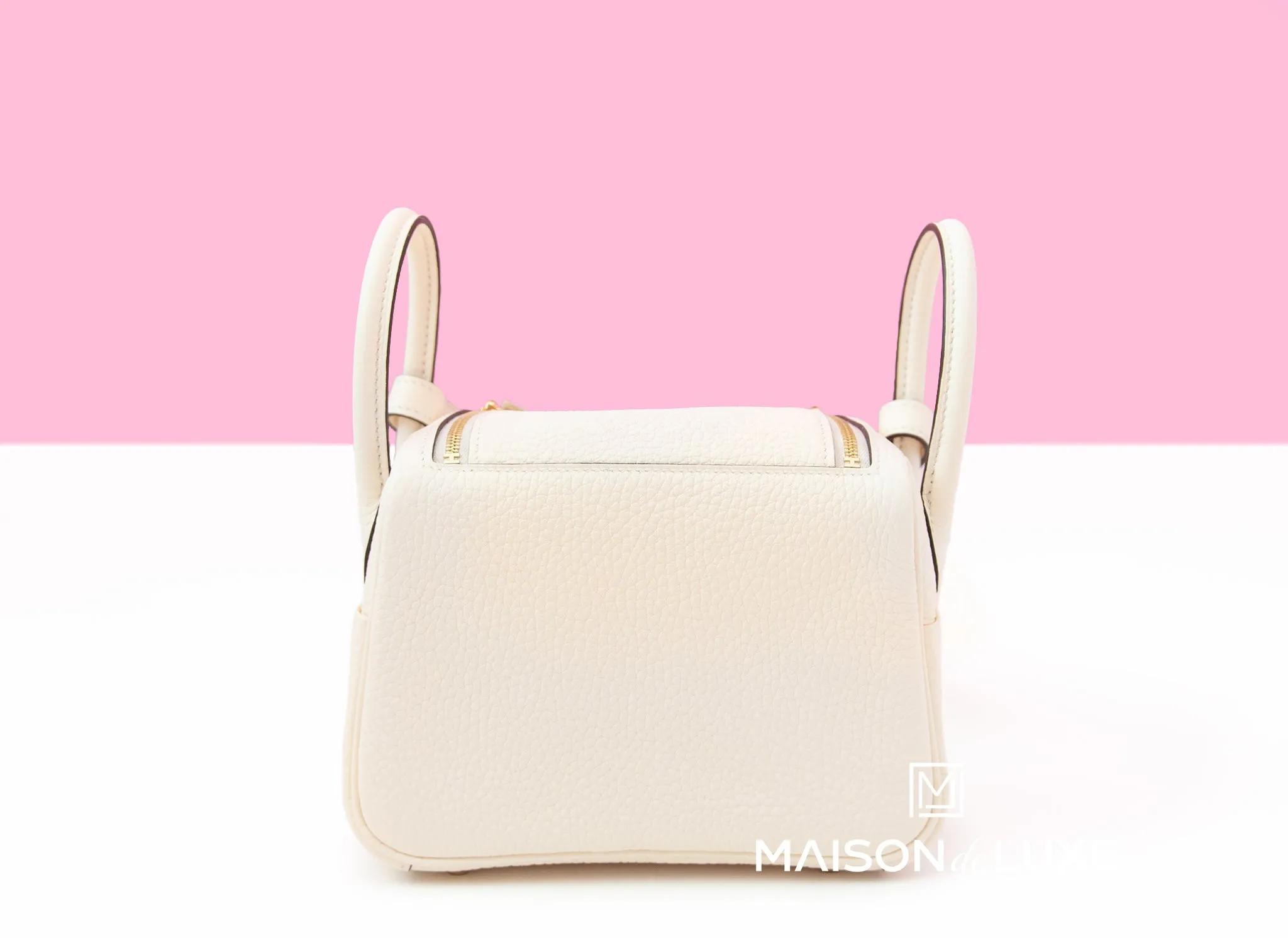 Hermes Mini Lindy 20 Nata Clemence Gold Hardware