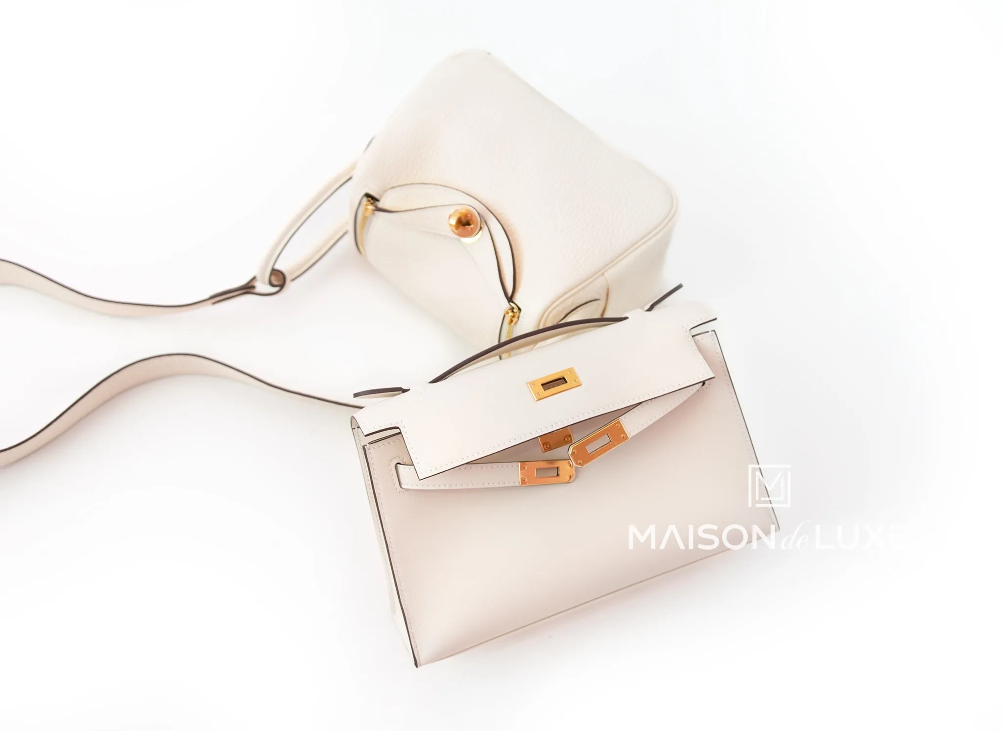 Hermes Mini Lindy 20 Nata Clemence Gold Hardware